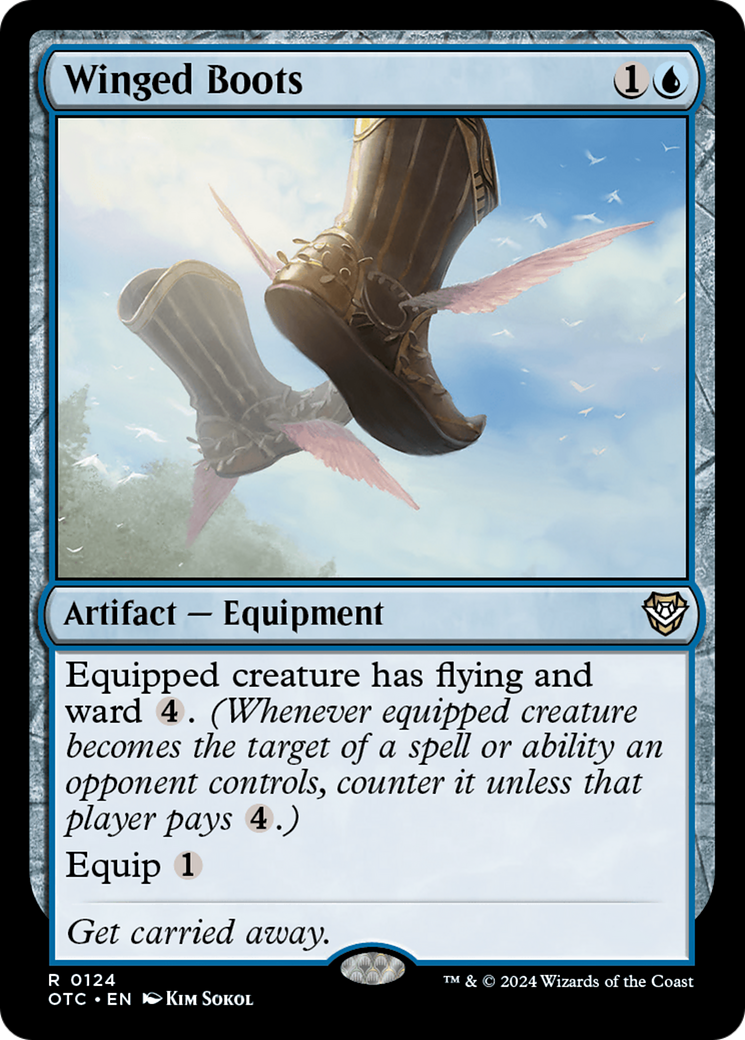 {R} Winged Boots [Outlaws of Thunder Junction Commander][OTC 124]