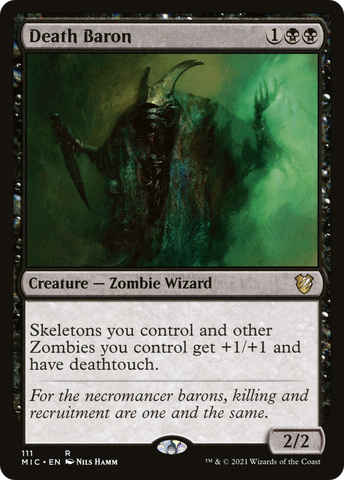 {R} Death Baron [Innistrad: Midnight Hunt Commander][MIC 111]
