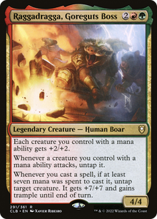 {R} Raggadragga, Goreguts Boss [Commander Legends: Battle for Baldur's Gate][CLB 291]