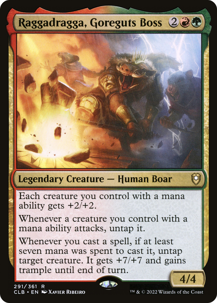 {R} Raggadragga, Goreguts Boss [Commander Legends: Battle for Baldur's Gate][CLB 291]