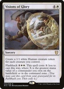 {R} Visions of Glory [Innistrad: Midnight Hunt Commander][MIC 032]