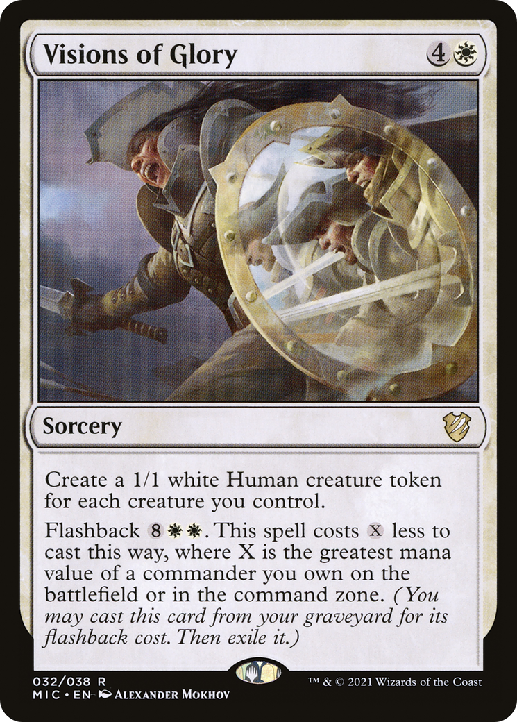 {R} Visions of Glory [Innistrad: Midnight Hunt Commander][MIC 032]