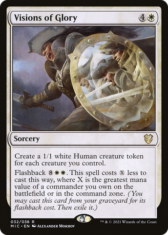 {R} Visions of Glory [Innistrad: Midnight Hunt Commander][MIC 032]