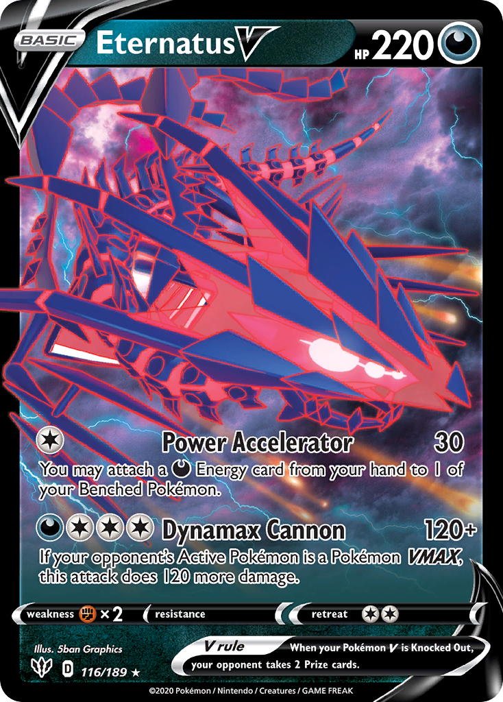 [PKM] Eternatus V (116/189) [Sword & Shield: Darkness Ablaze]
