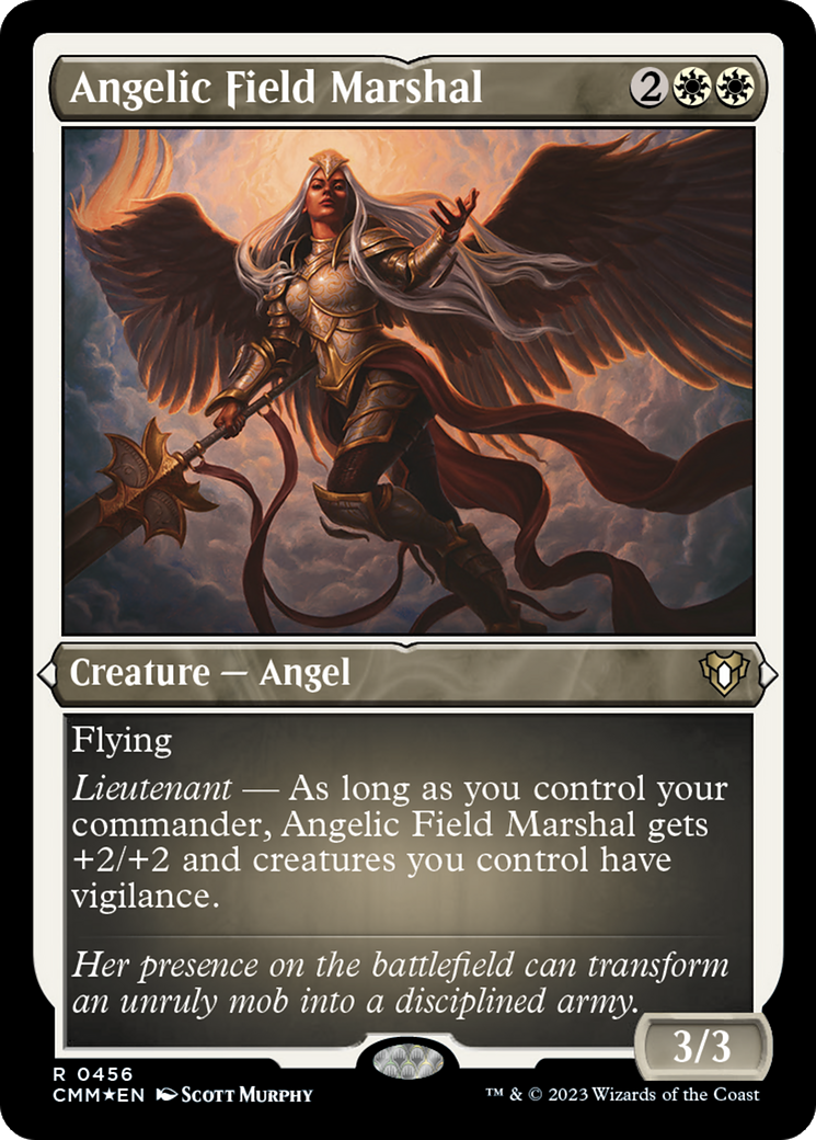 {R} Angelic Field Marshal (Foil Etched) [Commander Masters][CMM 456]
