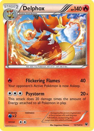 [PKM] Delphox (13/124) [XY: Fates Collide]