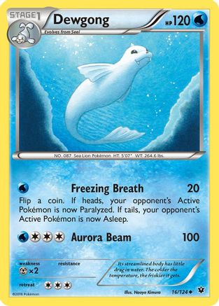 [PKM] Dewgong (16/124) [XY: Fates Collide]