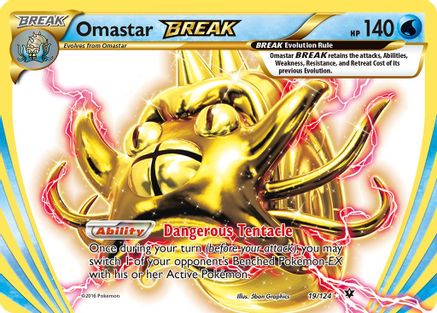 [PKM] Omastar BREAK (19/124) [XY: Fates Collide]