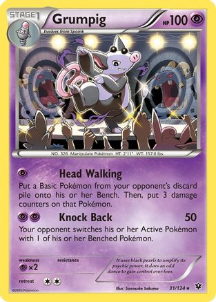 [PKM] Grumpig (31/124) [XY: Fates Collide]