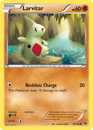 [PKM] Larvitar (40/124) [XY: Fates Collide]