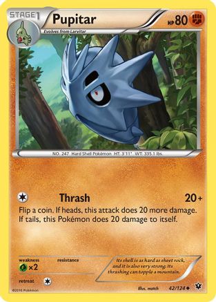 [PKM] Pupitar (42/124) [XY: Fates Collide]