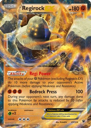 [PKM] Regirock EX (43/124) [XY: Fates Collide]