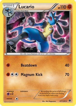 [PKM] Lucario (47/124) [XY: Fates Collide]