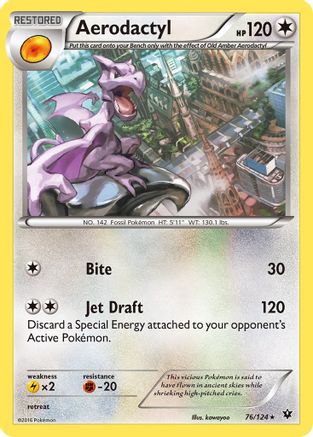 [PKM] Aerodactyl (76/124) [XY: Fates Collide]