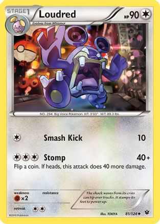 [PKM] Loudred (81/124) [XY: Fates Collide]