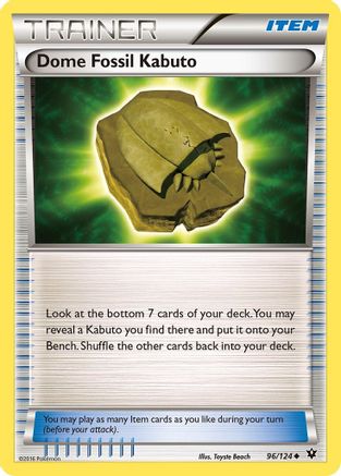 [TR] Dome Fossil Kabuto (96/124) [XY: Fates Collide]