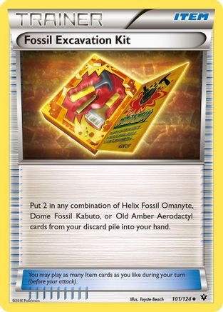 [TR] Fossil Excavation Kit (101/124) [XY: Fates Collide]