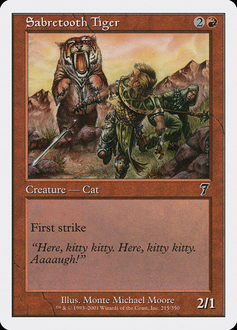 {C} Sabretooth Tiger [Seventh Edition][7ED 215]