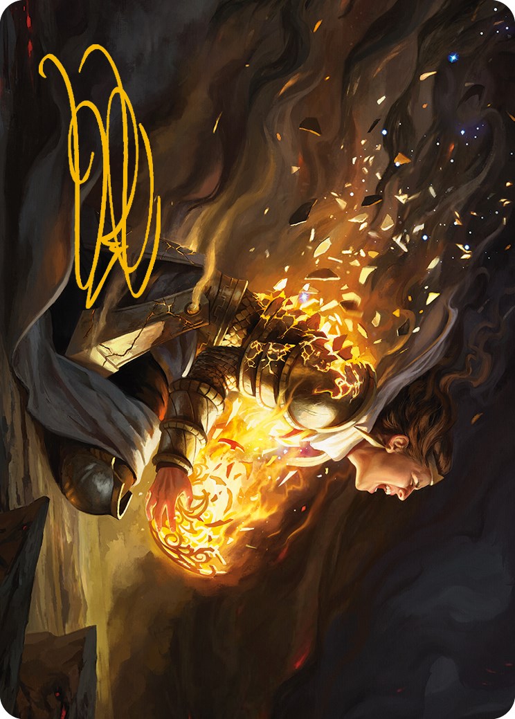 {A} Vanish into Eternity Art Card (Gold-Stamped Signature) [Phyrexia: All Will Be One Art Series][GS AONE 010]