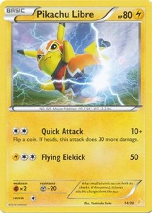 [PKM] Pikachu Libre (14/30) [XY: Trainer Kit 3 - Pikachu Libre]