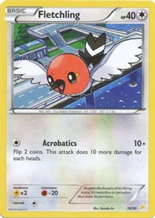 [PKM] Fletchling (16/30) [XY: Trainer Kit 3 - Pikachu Libre]