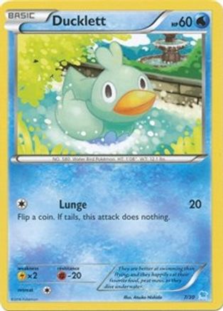 [PKM-R] Ducklett (7/30) [XY: Trainer Kit 3 - Suicune]