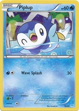 [PKM-R] Piplup (16/30) [XY: Trainer Kit 3 - Suicune]