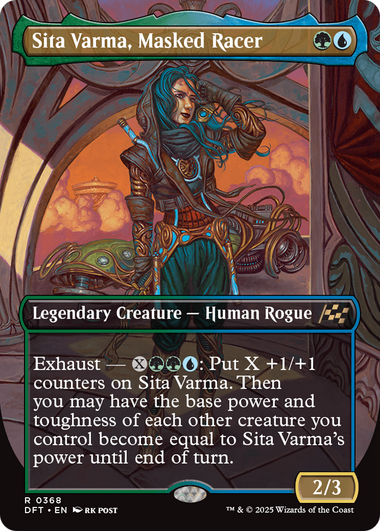 {@R} Sita Varma, Masked Racer (Borderless) [Aetherdrift][DFT 368]