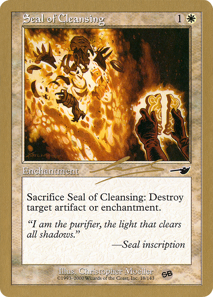 {C} Seal of Cleansing (Nicolas Labarre) (SB) [World Championship Decks 2000][GB WC00 NL18SB]