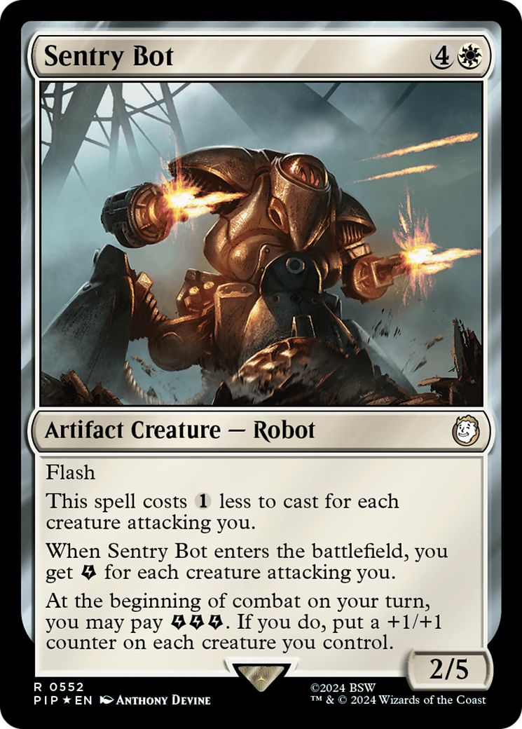 {R} Sentry Bot (Surge Foil) [Fallout][PIP 552]