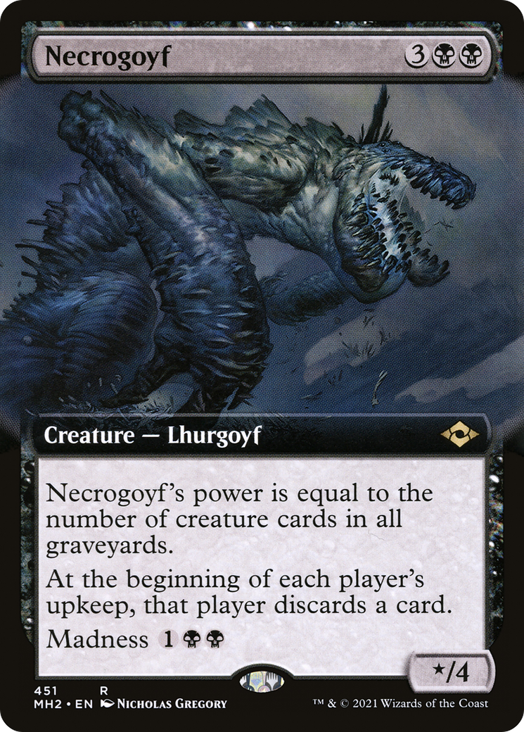 {R} Necrogoyf (Extended Art) [Modern Horizons 2][MH2 451]
