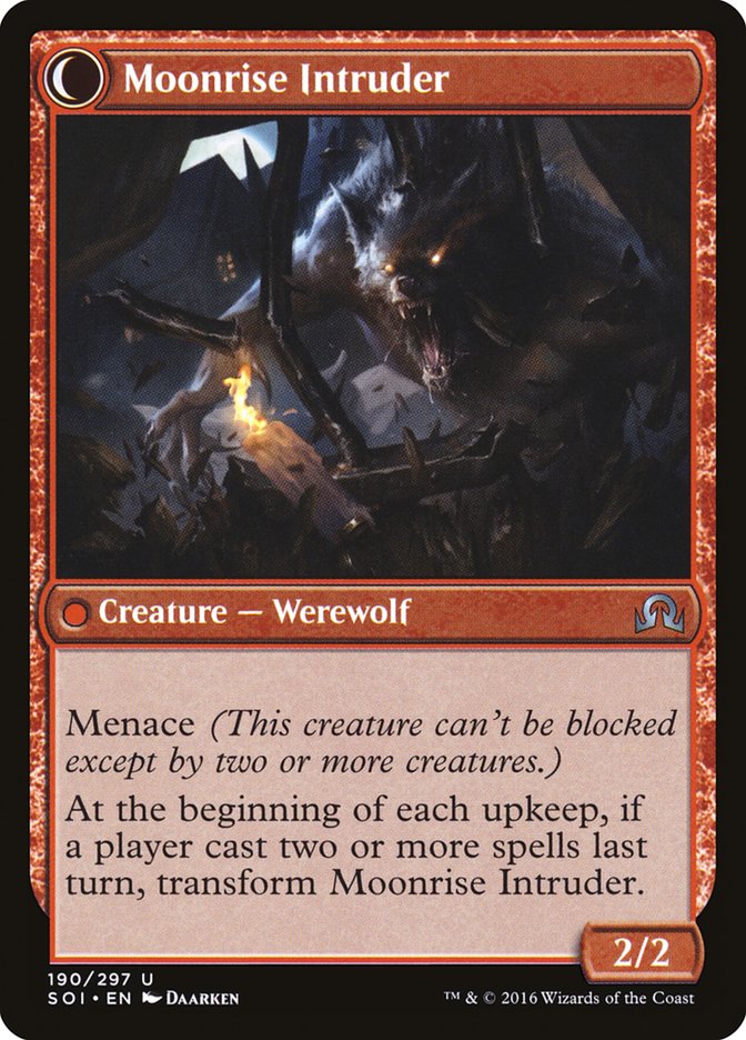 {C} Village Messenger // Moonrise Intruder [Shadows over Innistrad][SOI 190]