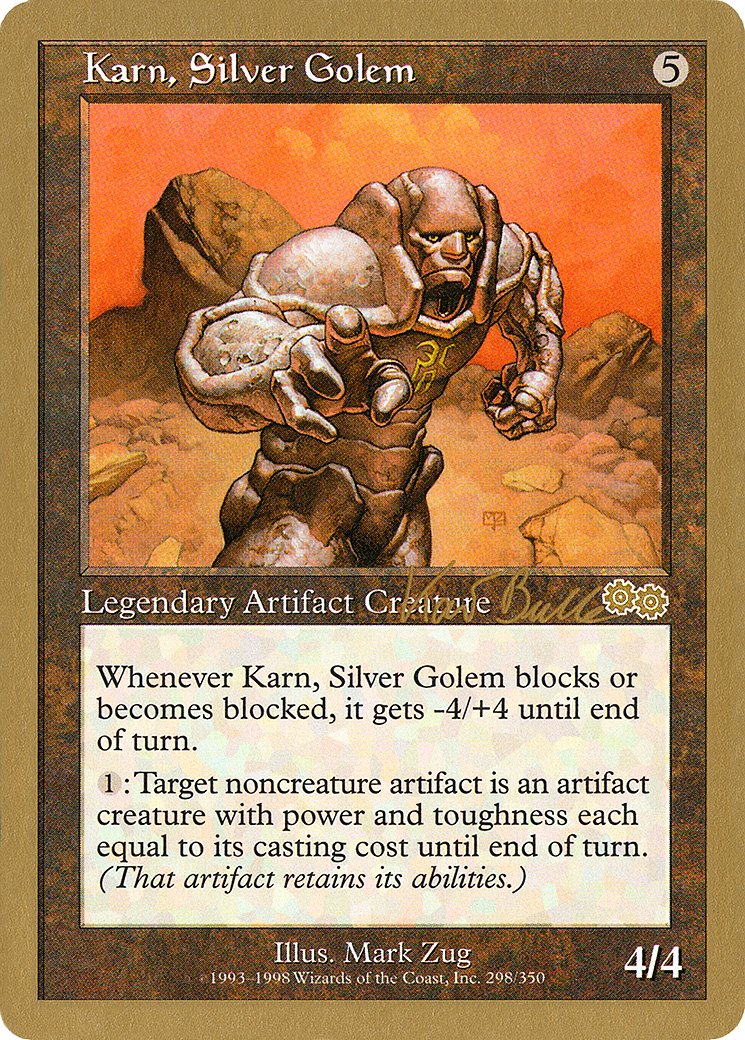 {R} Karn, Silver Golem (Kai Budde) [World Championship Decks 1999][GB WC99 KB298]