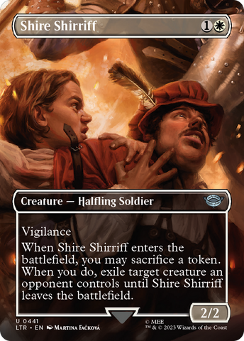 {C} Shire Shirriff (Borderless Alternate Art) [The Lord of the Rings: Tales of Middle-Earth][LTR 441]