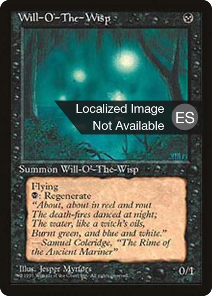 {F} Will-o'-the-Wisp [Fourth Edition (Foreign Black Border)][FBB 4ED 171]