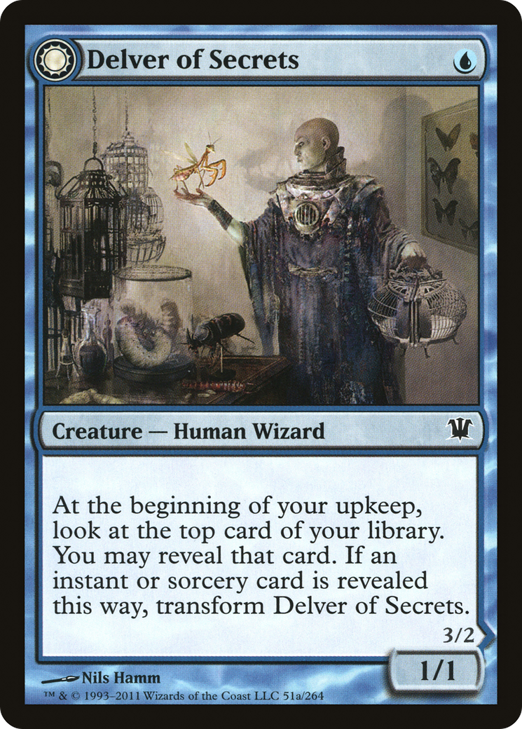 {C} Delver of Secrets // Insectile Aberration [Innistrad][ISD 051]