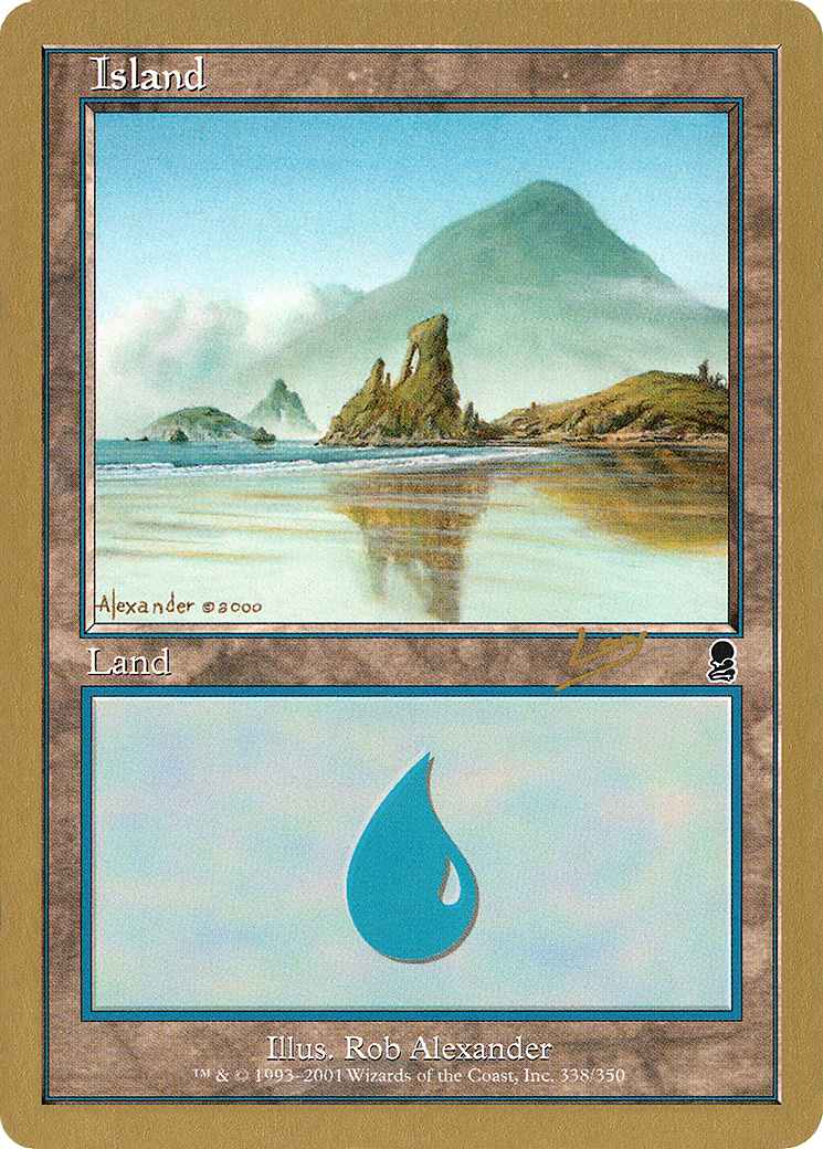 {B}[GB WC02 RL338] Island (rl338) (Raphael Levy) [World Championship Decks 2002]