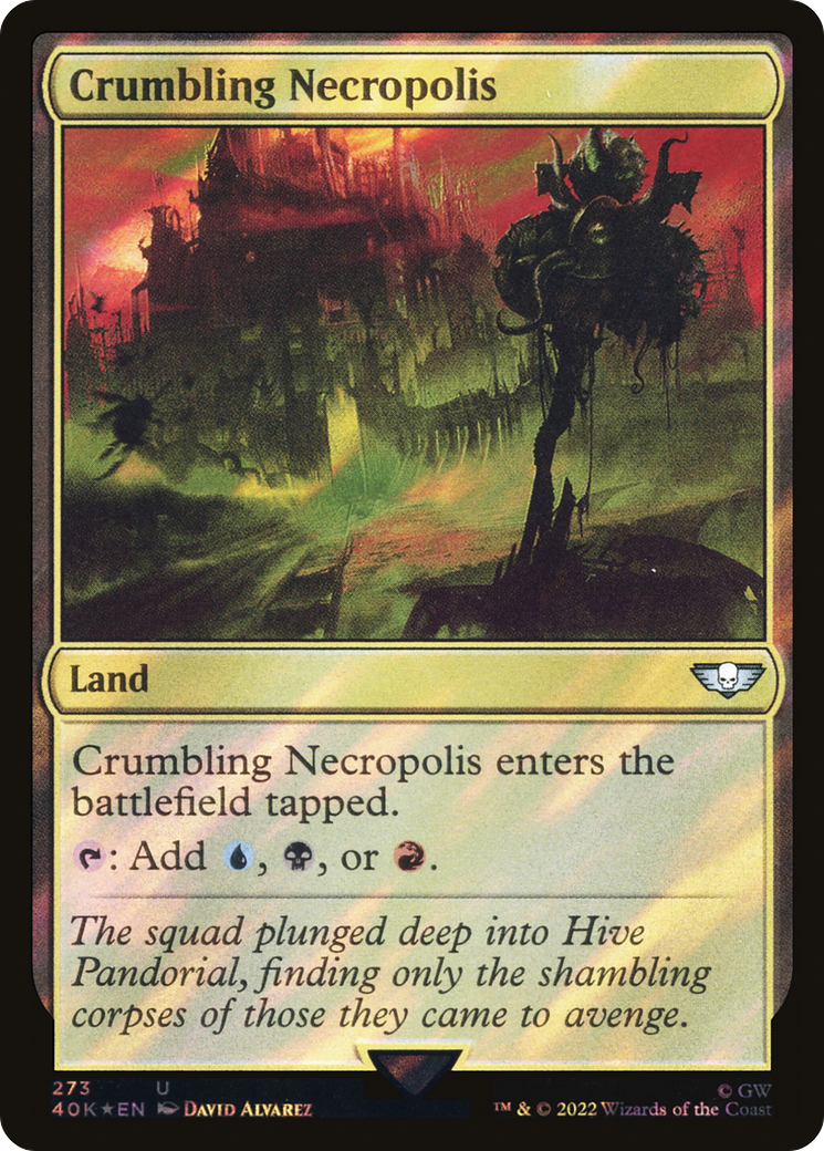 {C} Crumbling Necropolis (Surge Foil) [Universes Beyond: Warhammer 40,000][SF 40K 273]