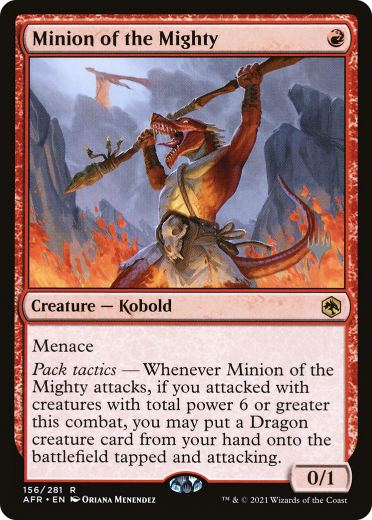 {R} Minion of the Mighty (Promo Pack) [Dungeons & Dragons: Adventures in the Forgotten Realms Promos][PP AFR 156]