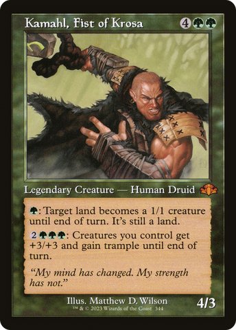{R} Kamahl, Fist of Krosa (Retro) [Dominaria Remastered][DMR 344]