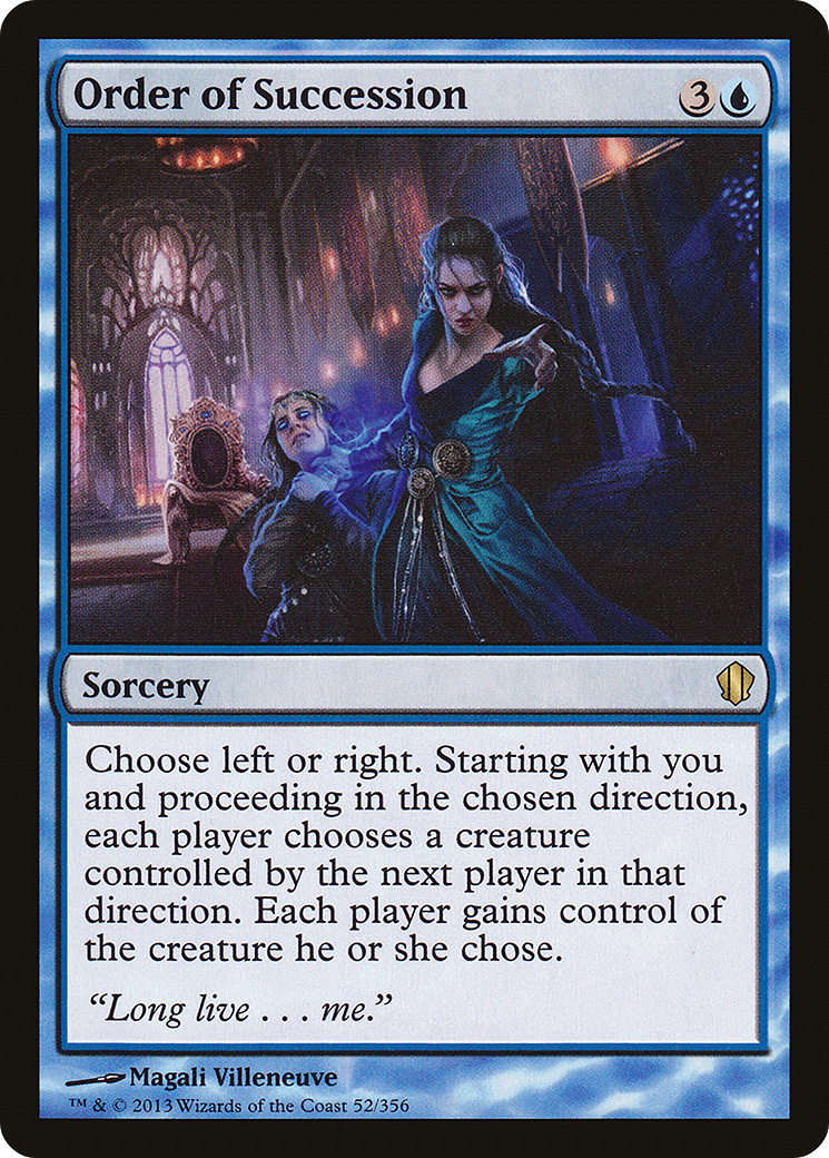 {R} Order of Succession [Commander 2013][C13 052]