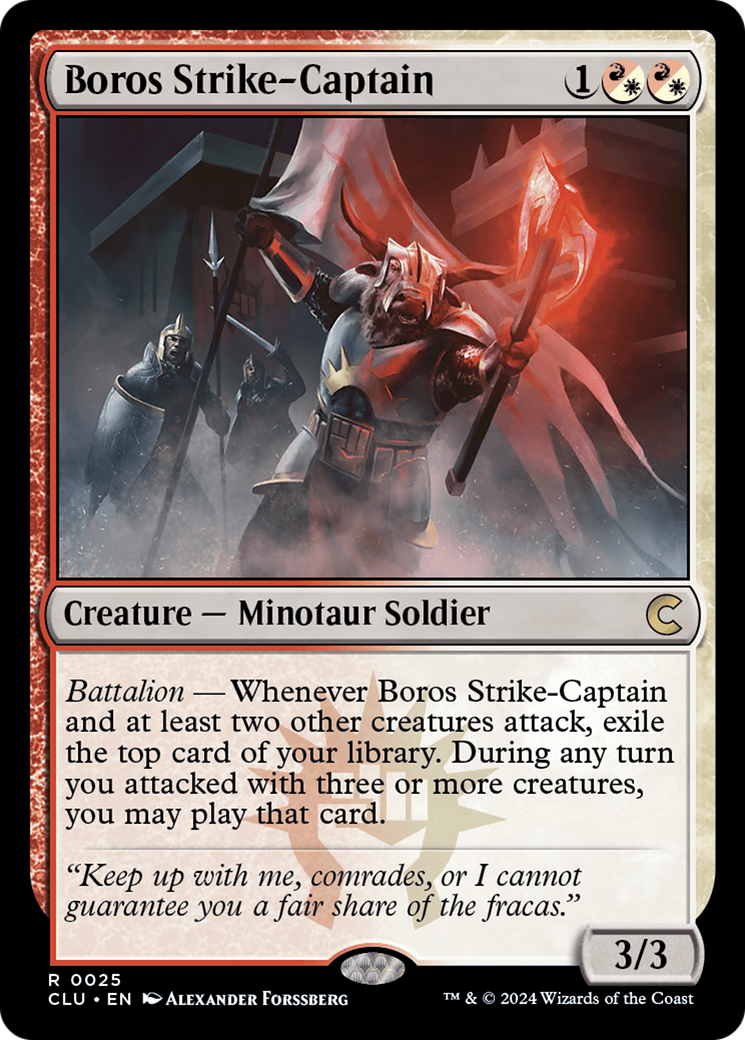 {R} Boros Strike-Captain [Ravnica: Clue Edition][CLU 025]