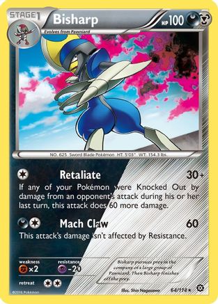[PKM] Bisharp (64/114) [XY: Steam Siege]