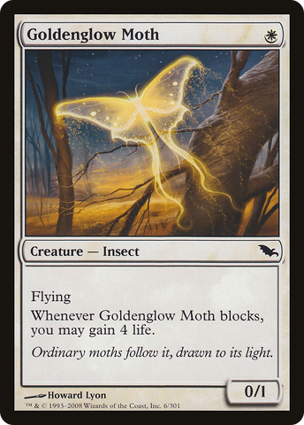{C} Goldenglow Moth [Shadowmoor][SHM 006]