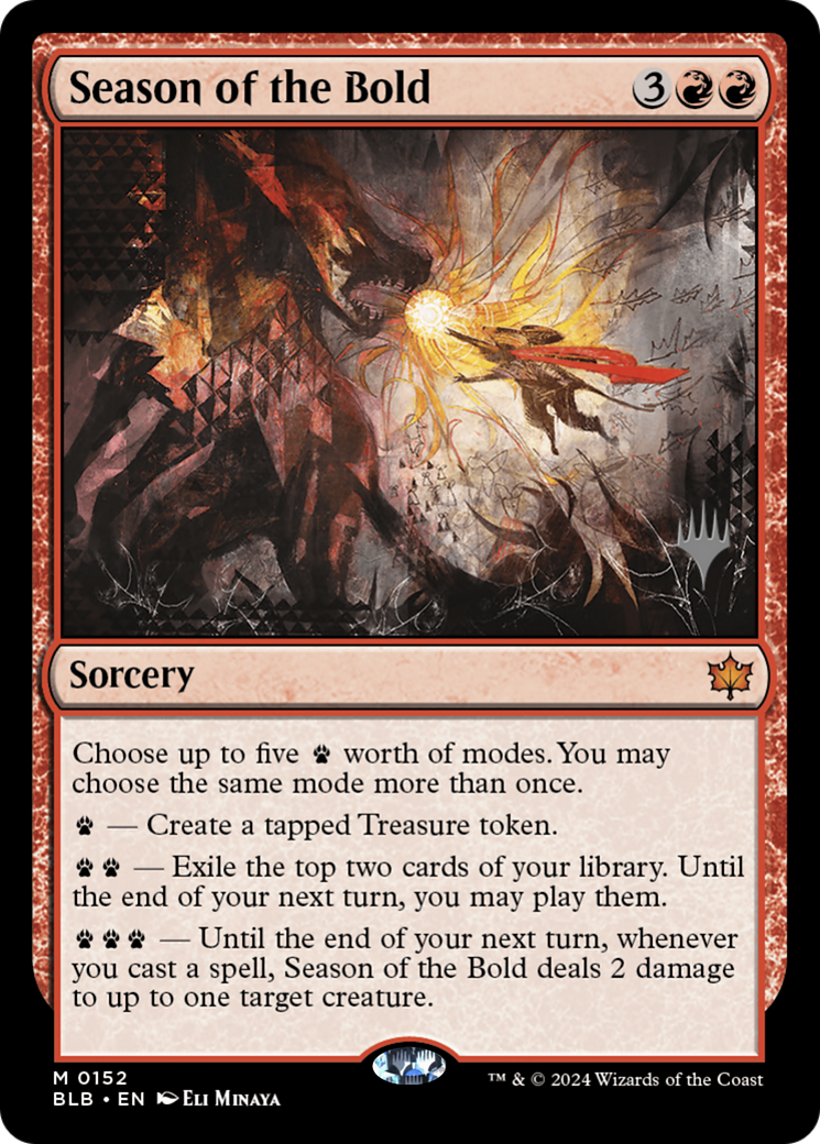 {@R} Season of the Bold (Promo Pack) [Bloomburrow Promos][PP BLB 152]