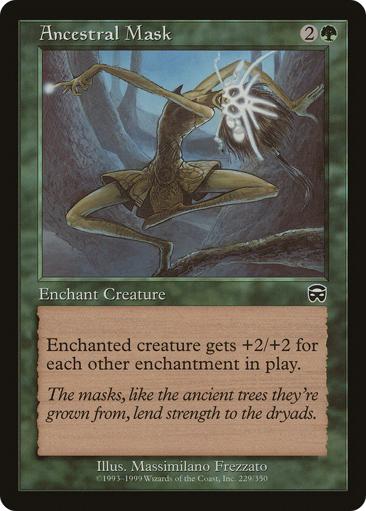 {C} Ancestral Mask [Mercadian Masques][MMQ 229]