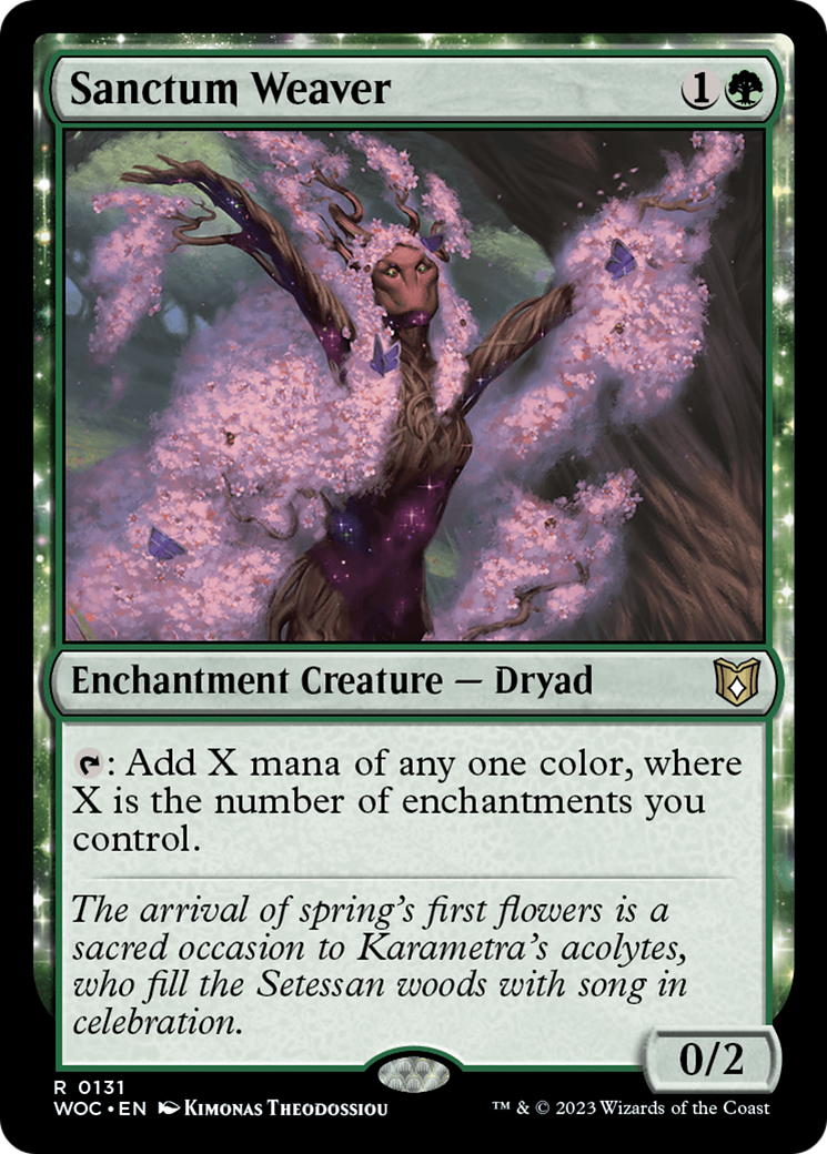 {R} Sanctum Weaver [Wilds of Eldraine Commander][WOC 131]