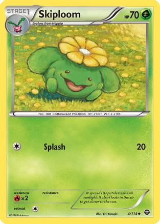 [PKM] Skiploom (4/114) [XY: Steam Siege]