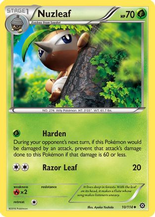 [PKM] Nuzleaf (10/114) [XY: Steam Siege]