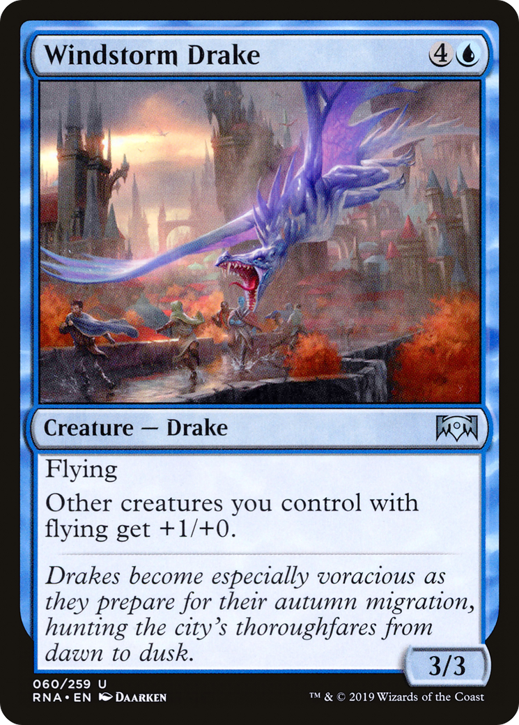{C} Windstorm Drake [Ravnica Allegiance][RNA 060]
